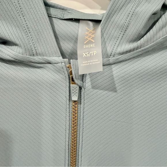 Rhone Ripple Full Zip Hoodie XS Blue Hue Athletic - Picture 5 of 6